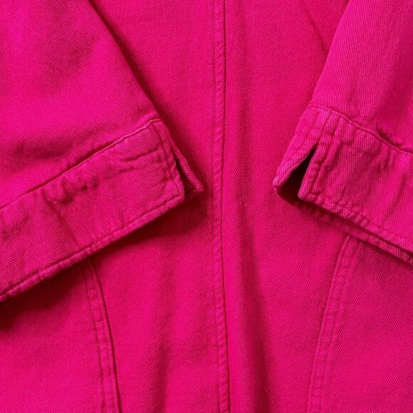 Soft Surroundings Tunic Top Womens size Medium Collared 3/4 Sleeve Pockets Pink - Picture 6 of 10